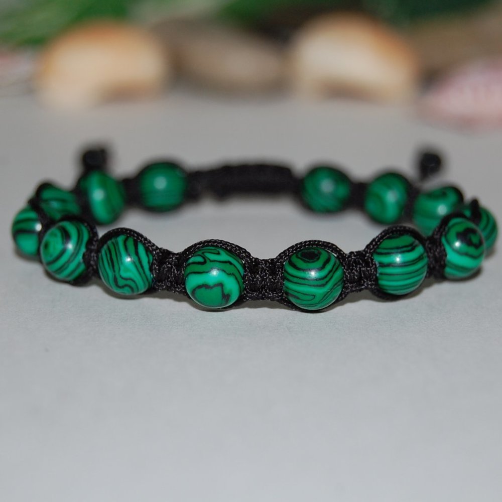 Green Bracelet,Green Drawstring Beaded Shamballa Bracelet,Good Luck Bracelet